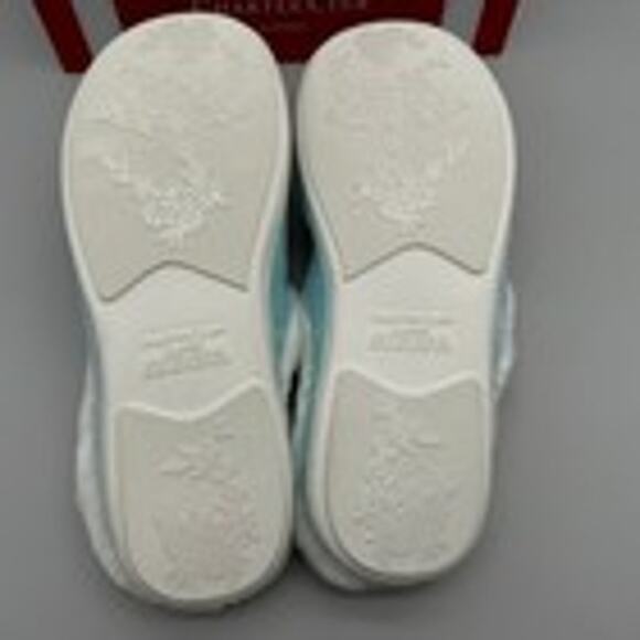 Charter Club Slippers Womens XL 11-12 Blue Snowflakes Cozy Comfy Festive Lounge - Picture 5 of 9